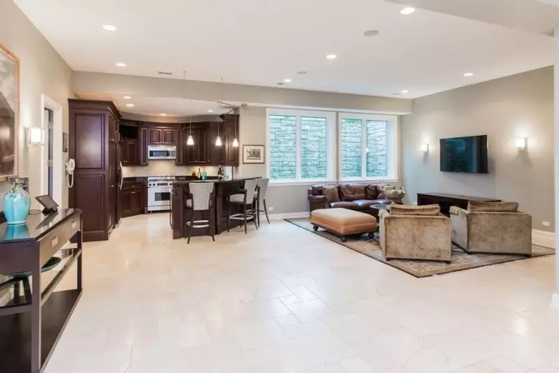 White Basement Flooring