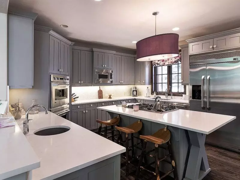 Gray Kitchen Cabinets